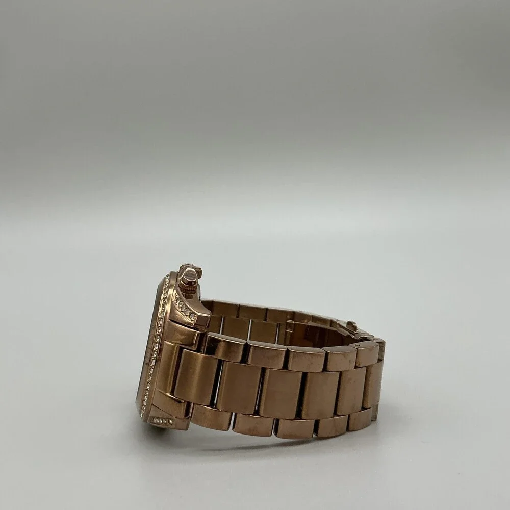Michael Kors Womens Watch 40mm MOP Rose Gold Tone Chrono MK5522 New Battery 6.5